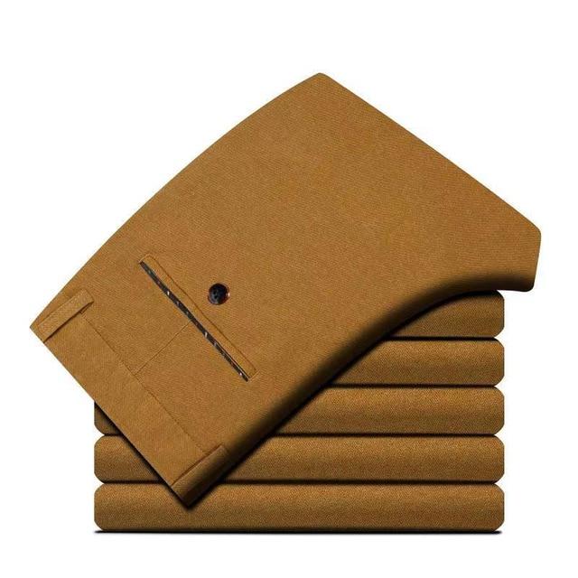 

Мужские повседневные брюки Sanded, деловые, классические, облегающие брюки 40 хаки