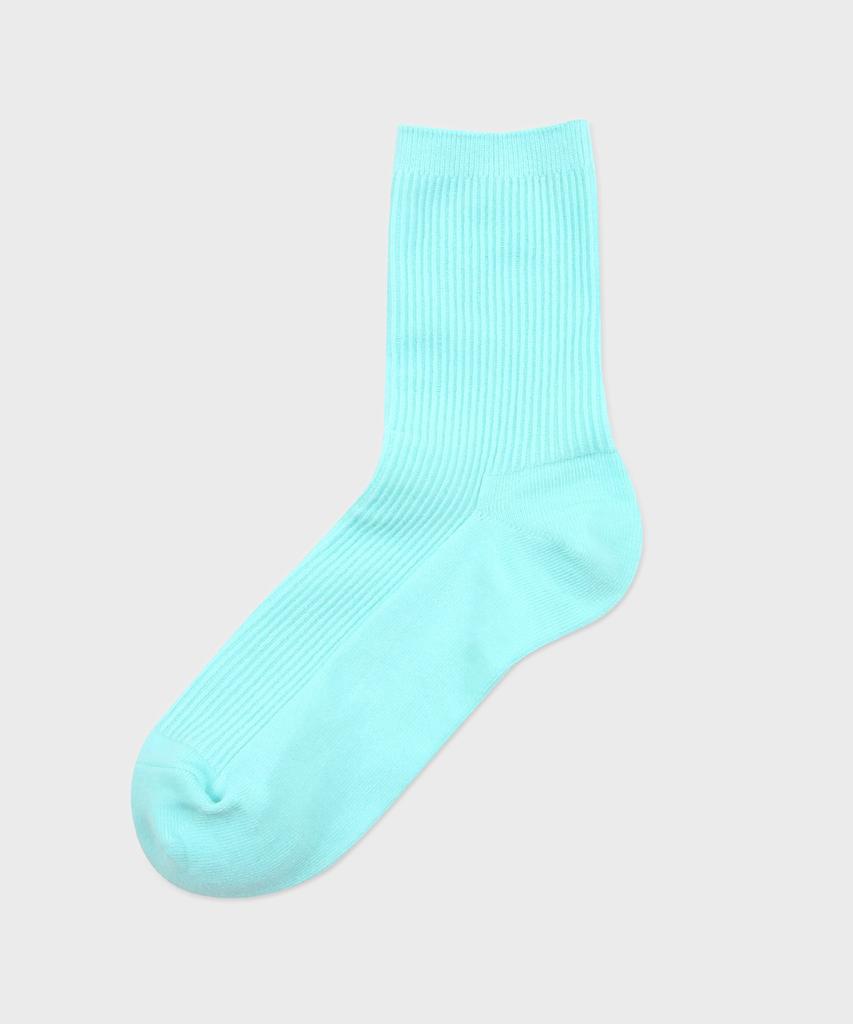 Sagseudeolaenggwiji Vivid Ribbed Socks (Sky Blue)