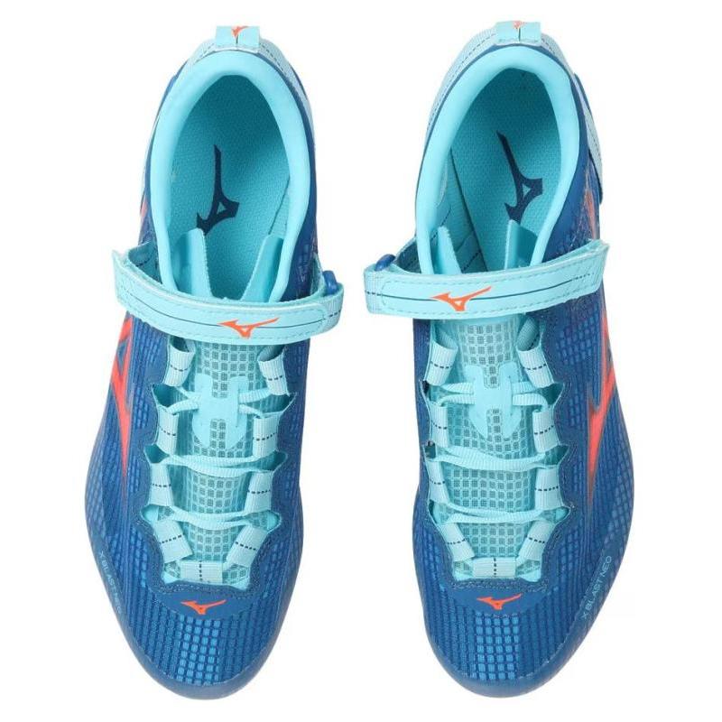 Mizuno Dämpfend, Abriebfest Niedrige Laufschuhe Unisex Blau Orange Sneaker U1GA230601