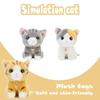 Adorable Simulation Siamese Shorthair Plush Cat Toy For Home And Room Decor
