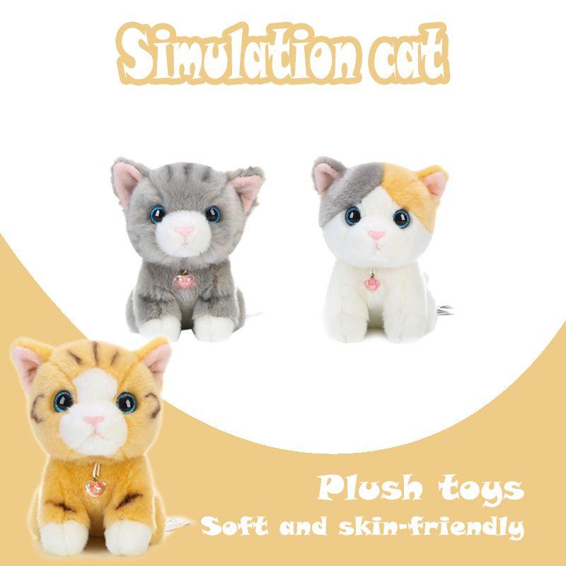 Adorable Simulation Siamese Shorthair Plush Cat Toy For Home And Room Decor