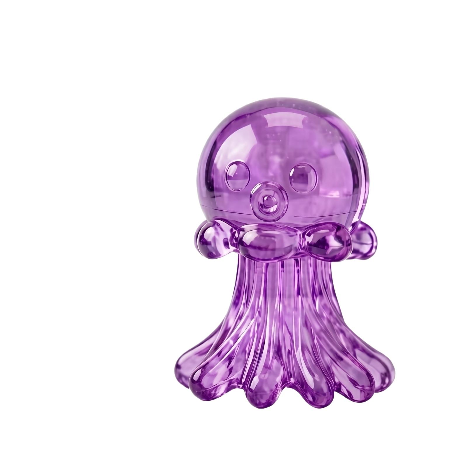 

Stress Relief Squeeze Toy Octopus Shape Soft Flexible Sensory Toy for Kids and Adults 9x5cm Durable Material Safe Design One Size фиолетовый