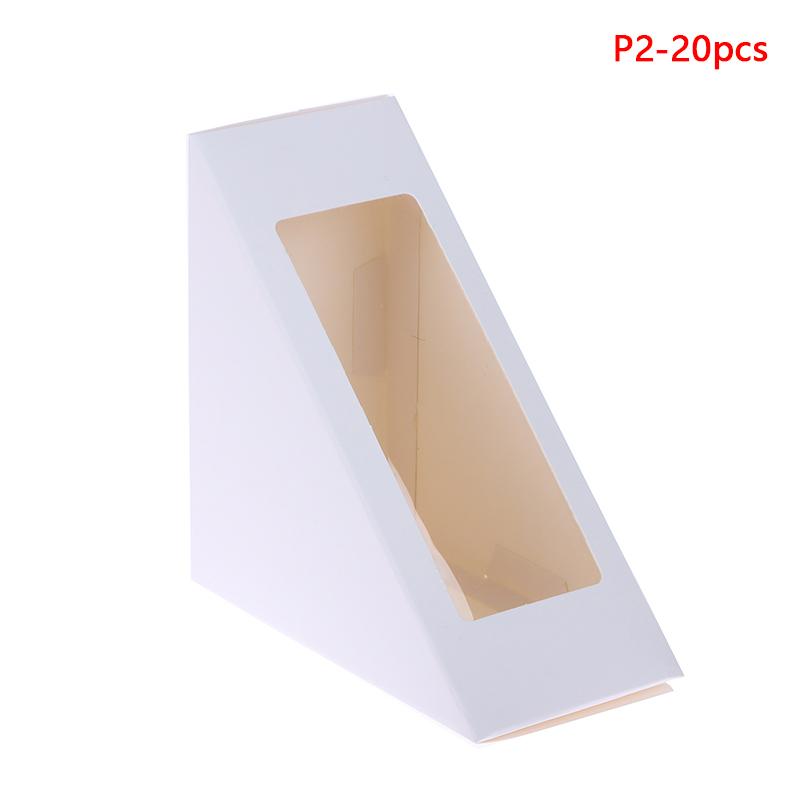 20 Stück Sandwich-Verpackungsbox Toast Backen Gebäck Verpackung Sandwich-Geschenkpapier-Boxen Papier Gebäck Brotbehälter