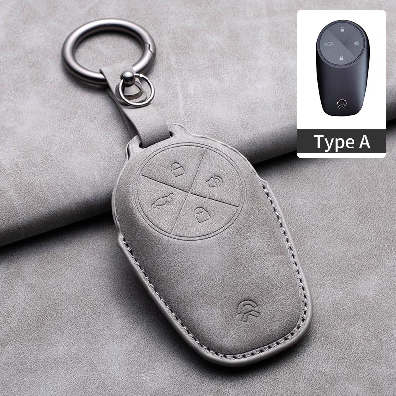 For NIO ALL Series Multi-styles Car Smart Key Case Cover Key Pack Remote Protection Sleeve Buckle/Rope Auto Special Accessories