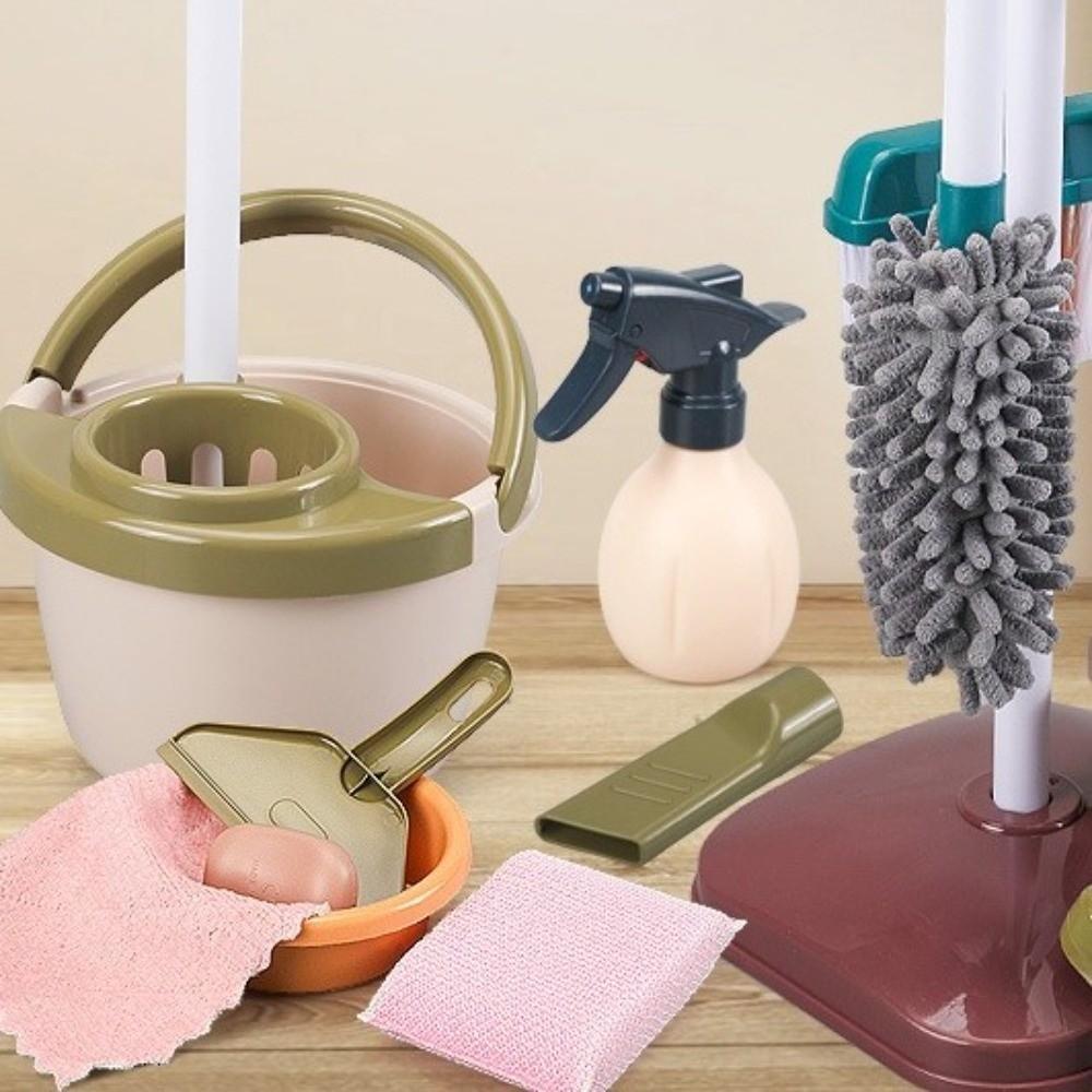 Interactive Simulation Cleaning Toys Pretend Play Housekeeping Tool Mini Tool Set  for Toddler
