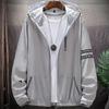 Sommer Herren Haut Mäntel Männer Ultraleicht Sonnenschutz Große Größe Kapuzen Windjacke Männliche Casual Outwear Motorradjacke