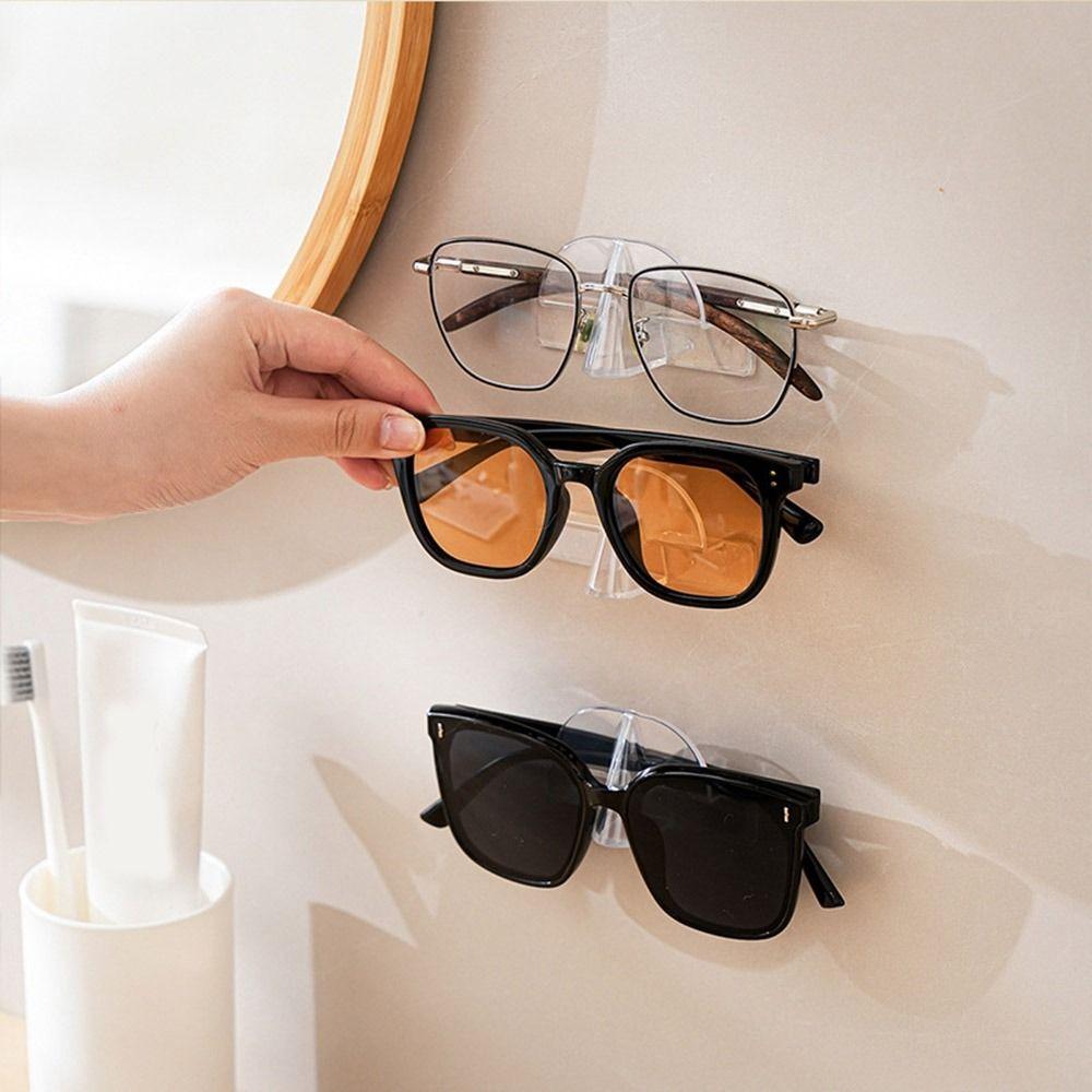 10Pcs Wall Mounted Sunglasses Storage Rack Clear Glasses Display Rack Glasses Storage Rack Office