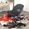 1pc Anime Design Round Carpet Demon Slayer Theme, Office Chair Mat, Non Slip Rug for Home Decor, Gift, Office, Living Room, Bedroom
