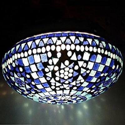 Ceiling Lamp, White, circular(AC, Glass)
