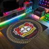Bayer Leverkusen Fußball Design Kristall Samt Teppich Gemütlich Nicht?Rutschfester Teppich mit Aufdruck für Schlafzimmer Wohnzimmer Eingang