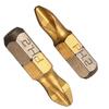 10pcs PH2 Screwdriver Bits 25mm 1/4 Inch Shank Titanium Coated Screwdriver Bits Electric Drill Bit for Power Tools