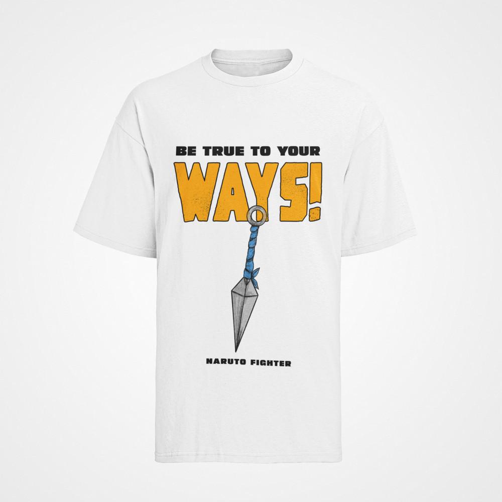 

Herren T-Shirt Bio Baumwolle Naruto Ninja Way Fighter L