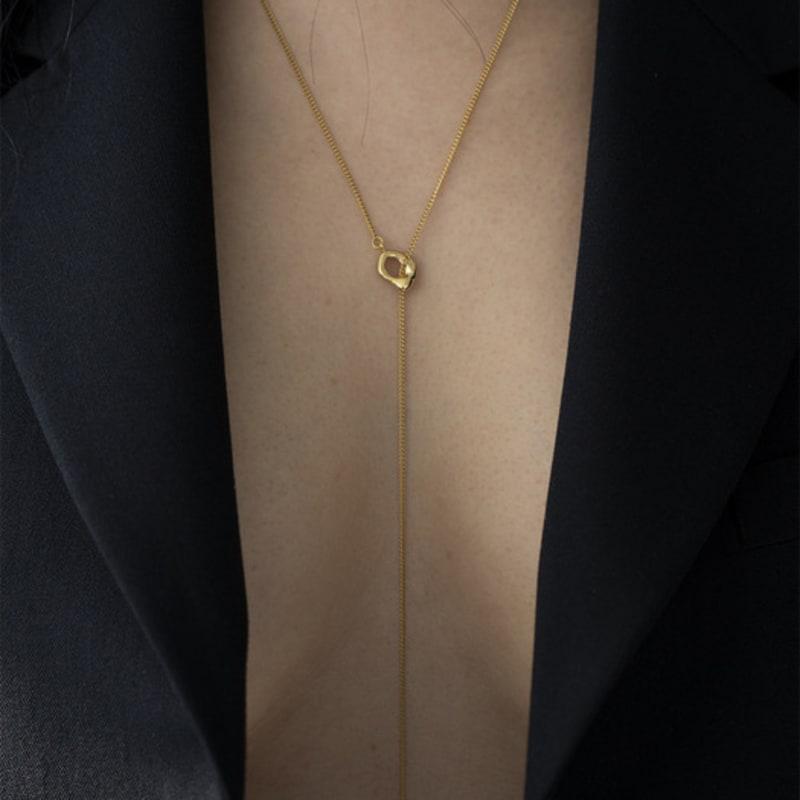 OURPIERRE HEART DROP NECKLACE