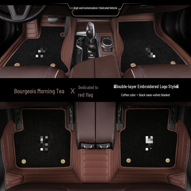 Compatible Floor Mats: Fully Enclosed Carpet Style for Hongqi HS5, H5, H9, HS7, H7, EQM5, EHS3, EHS9
