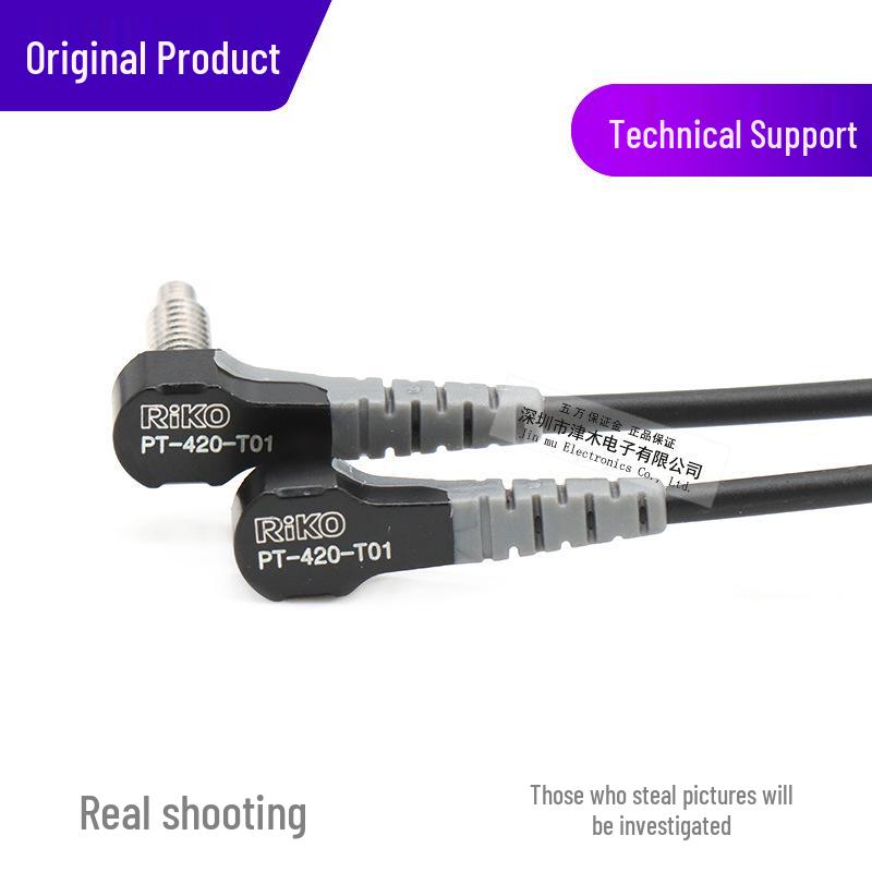 RIKO PT-420-T01 Right Angle M4 Fiber Optic Sensor Probe