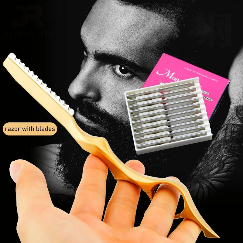 Hair Thinning Razor Shavel Cutting Knife Thinner Blades Stainless Professional Sharp Barbershop Hair Shaver Cutting Knife Tools