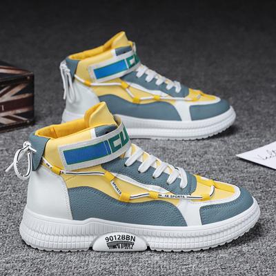 Mode Herbst Herren Freizeitschuhe Erhöhen 2024 Neue Lauf-Sneakers Atmungsaktiv Dämpfend Tennis High-Top Schuhe Mode Klobiger Sneaker Weich