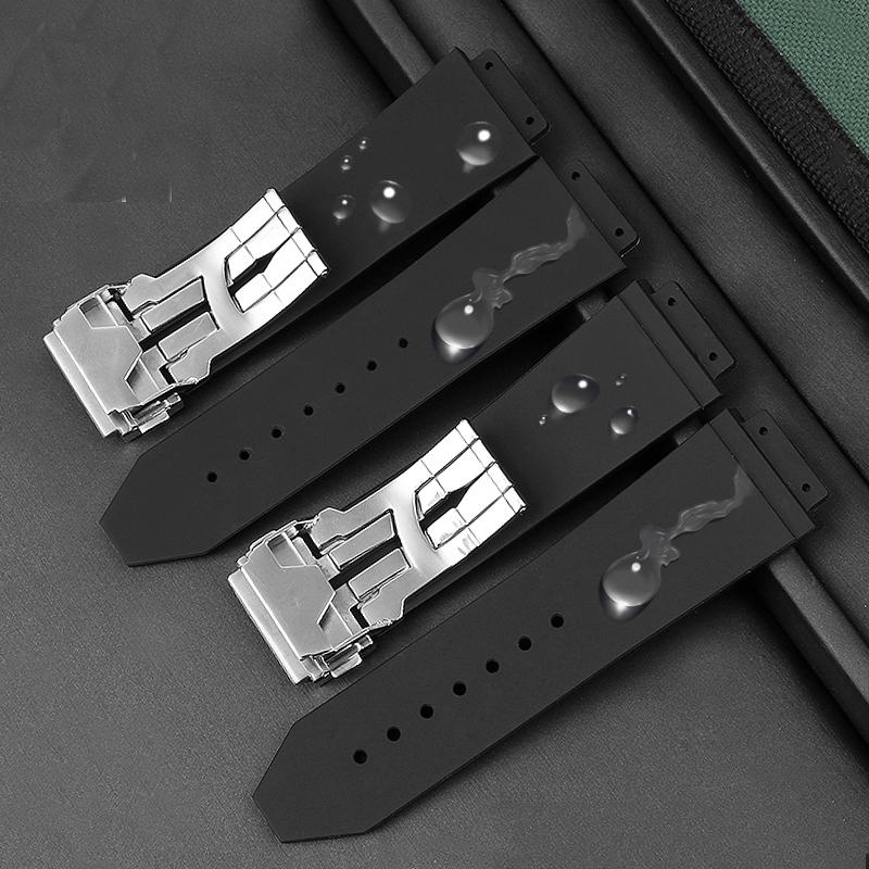 Armband für HUBLOT BIG BANG Silikon 26*19mm Wasserdicht Herren-Uhrenarmband Ketten-Uhrenzubehör Gummiarmband Armband