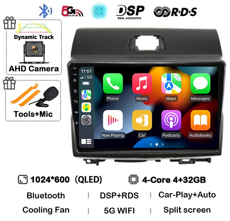 Android 14 Carpaly Auto Car Radio For KIA Ray 2011-2017 4G+WIFI GPS Navigation Video Multimedia Video Player Stereo 360 Camera