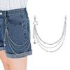 Punk Style Hollow Star Tassel Metal Chain for Jeans