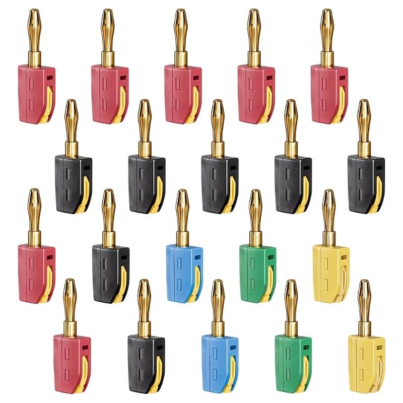 652F 10PCS 4MM PA Coated Banana Jacks High Performances Connection for Testing Tool