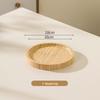 Japansk Stil Bamboo Träbricka: Rektangulär & Rund Middags- och Snackstallrik för Te, Frukt, Nordisk Display