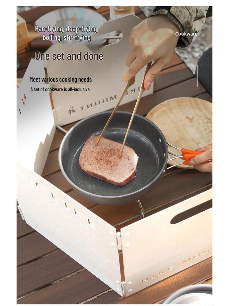 Multifunctional Camping Cookware Set for 4-5 People