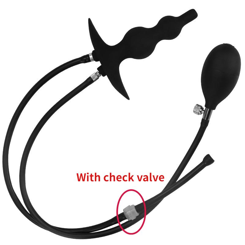 Anal Expander Water Spray Inflatable Anal Plug Anal Enema Cleaner Rear Court Pull Bead Anal Plug Adult Game Alternative Sex