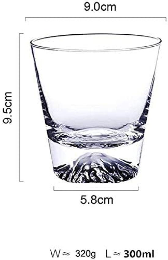 Fuji glass tumbler rock traditional wooden box wedding gift present no wooden [morning place] Mt. (Fuji box)