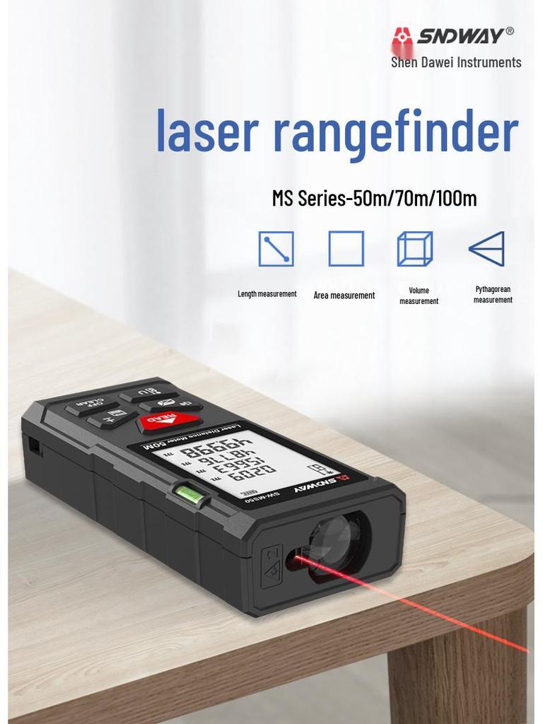 SNDWAY High-Precision Laser Distance Meter and Electronic Ruler.