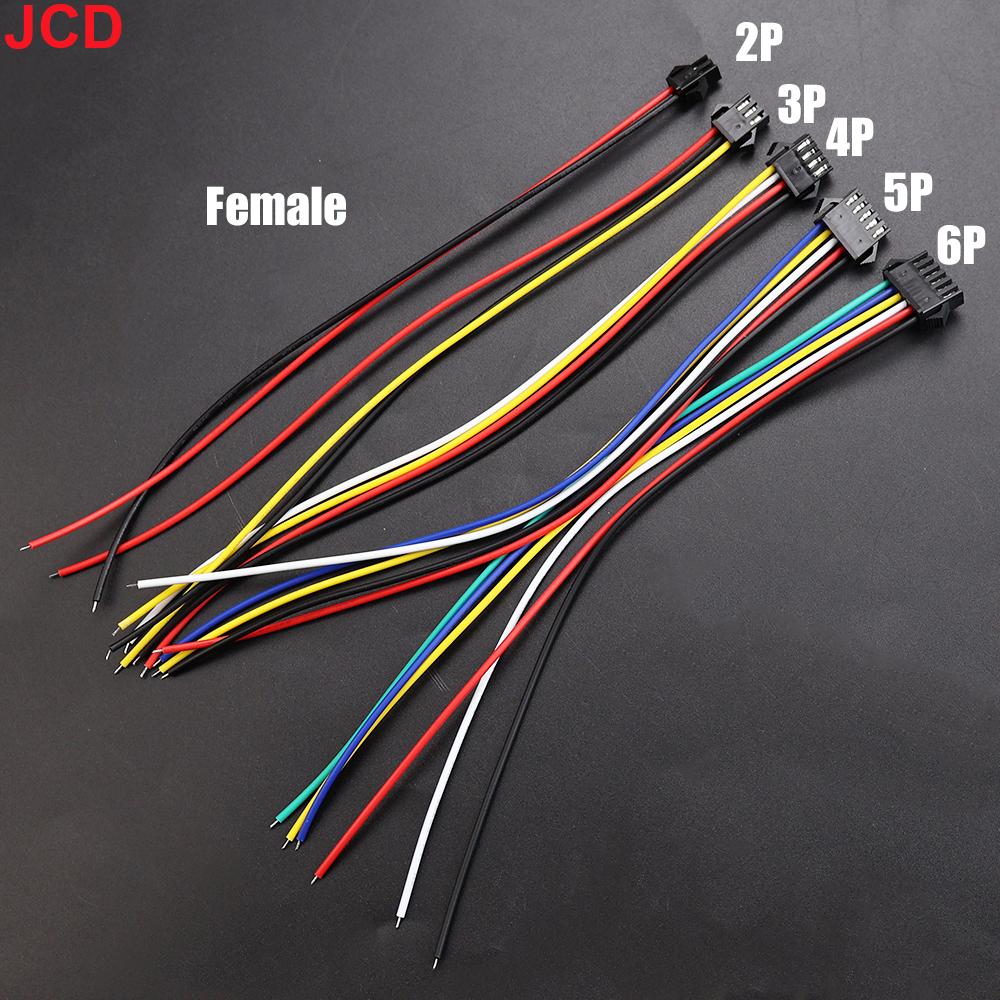 2 3 4 5 6-Pin LED-Streifen JST SM Stecker Buchse oder Stecker Adapterstecker JST Stecker Klemme mit 15CM 22AWG Draht für Lichtleiste