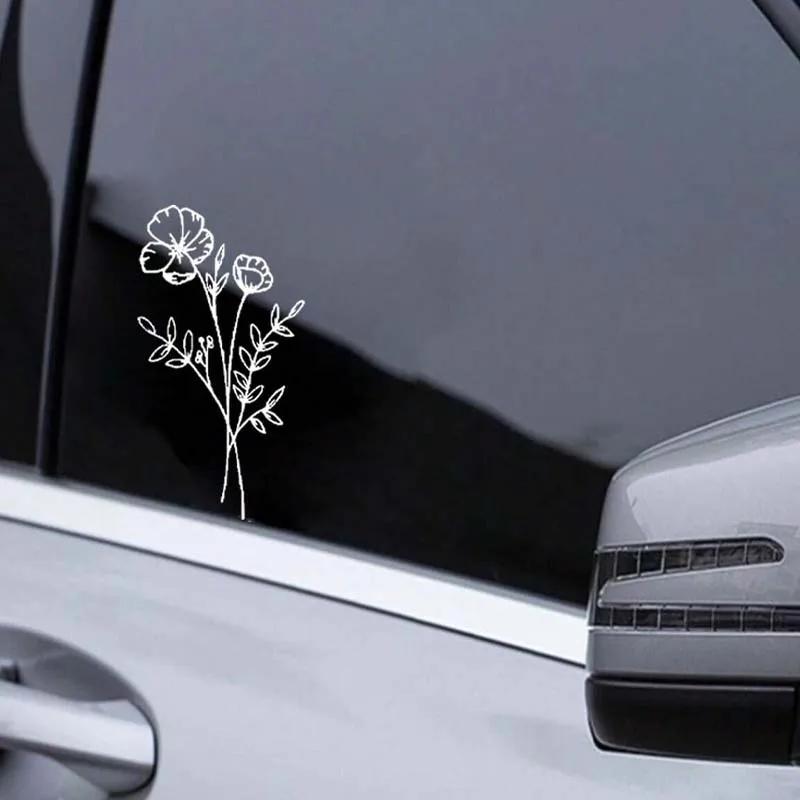 Cute little flower car sticker, simple design, durable material, car decal, car sticker