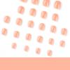 24 Pieces Wearing Nail Short Solid Color Nail Art Sheet Nail Art Sheet Finished Product Detachable Advanced Wearing Nail Art