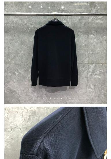TIME BREATHE Classic Unisex Hoodie Jacket with Zipper and Lapel Design