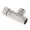 G1/2" T-Valve Toilet Dispenser Diverter Valve Three-Way Water Pipe Splitter Diverter Valve Bath Bidet Sprayer Shower Fitting