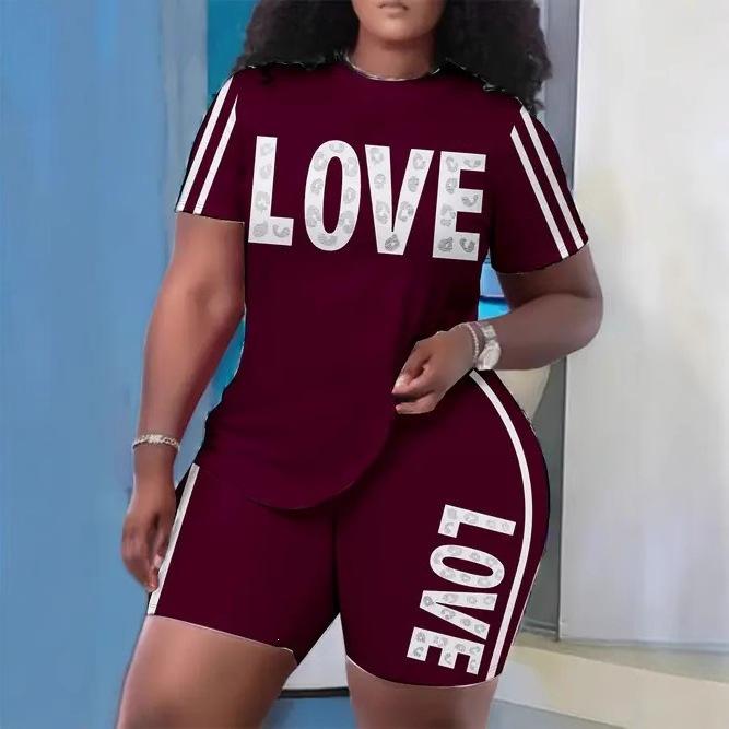 1116 new European and American casual fashion trend high-quality short-sleeved T-shirt shorts set