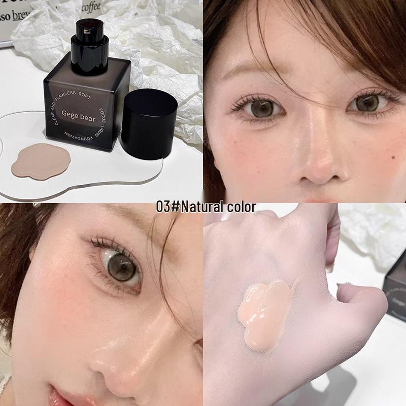 Gege Bear Makellose Weiche Matte Foundation: Langanhaltend, Cremig, Ideal für Studenten & Partys