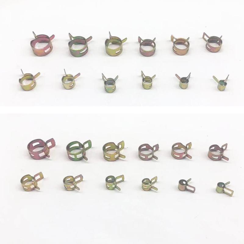 10Pcs Spring Hose Clamp Kit Fuel Line Spring Clamp Hose Pipe Clamp Fasteners 5/6/7/8/9/10/11/12/13/14/15/16mm