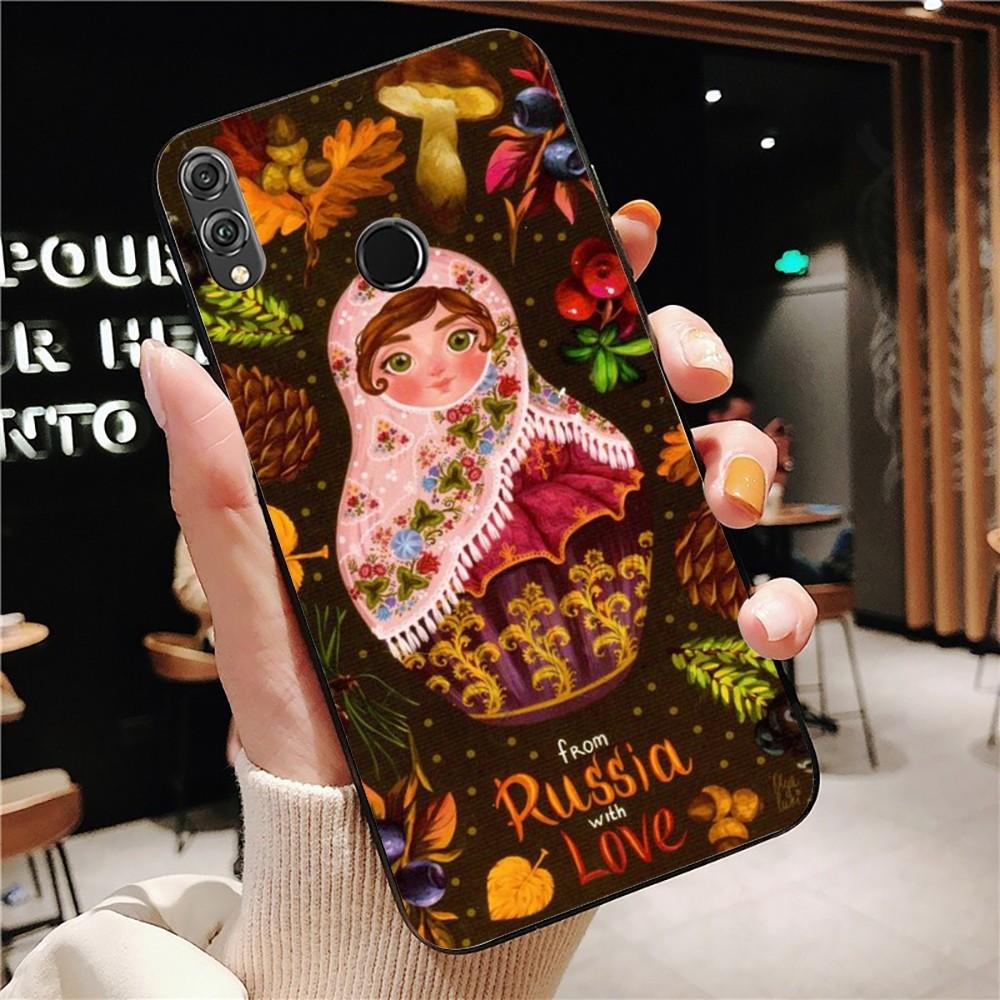 Russian Dolls Matryoshka Cute Phone Case For Huawei Honor 10 Lite 9 20 7A 9X 30 50 60 70 Pro Plus Soft Silicone Cover