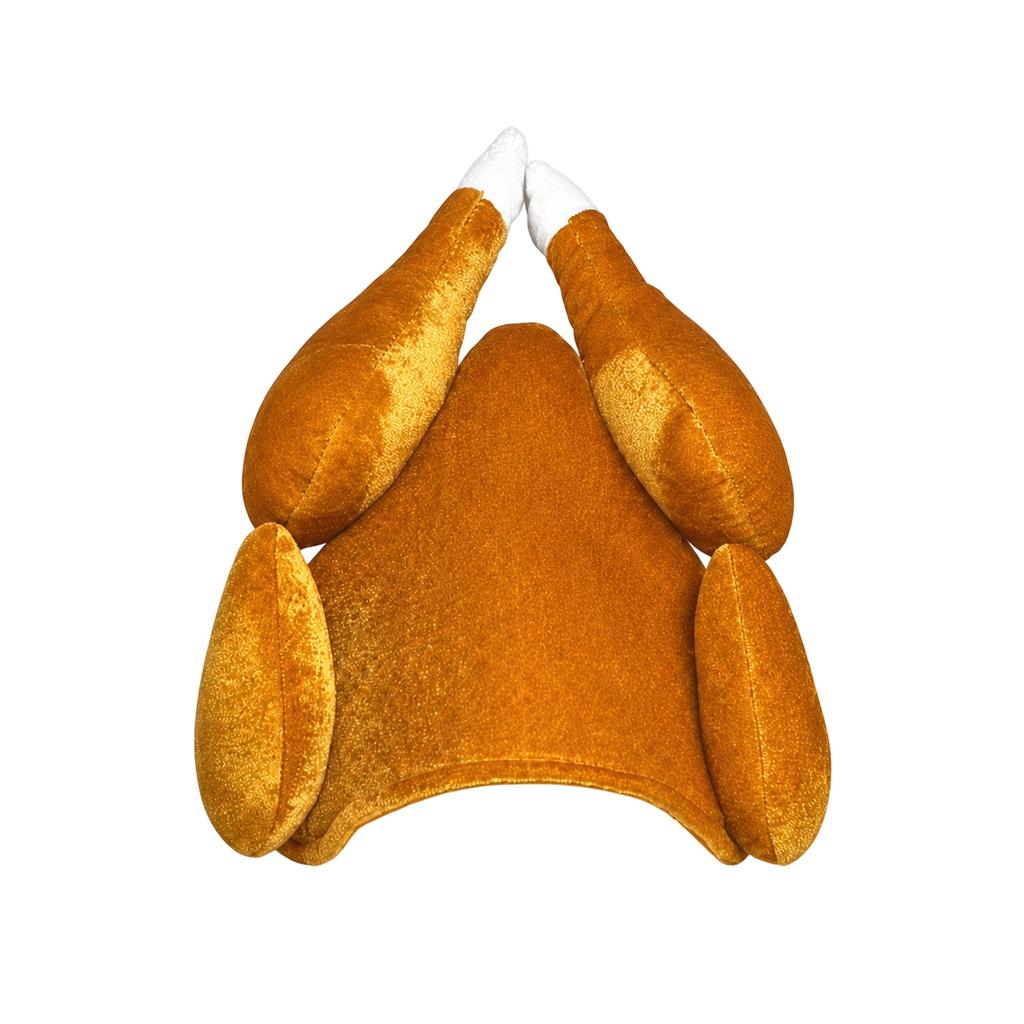 Thanksgiving Christmas Halloween Turkey Hat Party Decoration with Funny Long Legs and Fan Tail Design