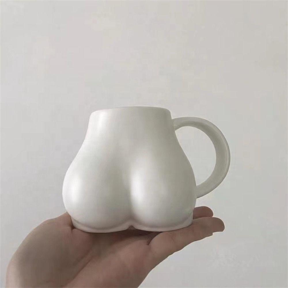 Porcelain Coffee Mug Butt Body Shape 3D Water Cup Portable Tea Cup  Tableware