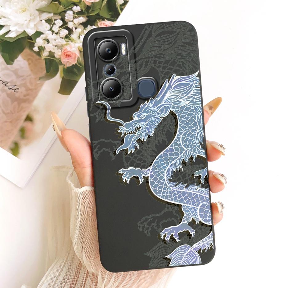 For Infinix Hot 20i Case Hot 20S X6827 Luxury Flowers Candy Painted Cover Soft Silicone Case For Infinix Hot 20 Play Hot20 Shell