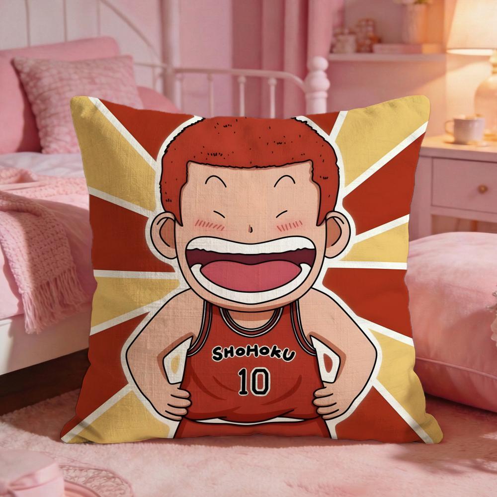 Hot Anime SSlam Dunk Cushion Cover Premium Comfort Reversible Pillow Cove Two In One Design For Any Room  Car Interior