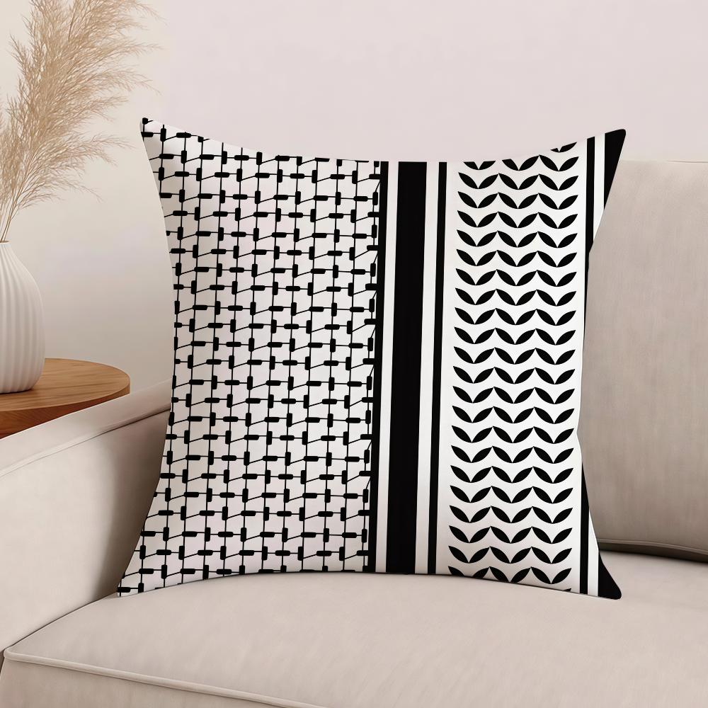 

Fashion Hattah Keffiyeh Pillow Case Office Cushions Suitable For Sofa Car Bedroom Decorative Cushion Cover 12x12Inch