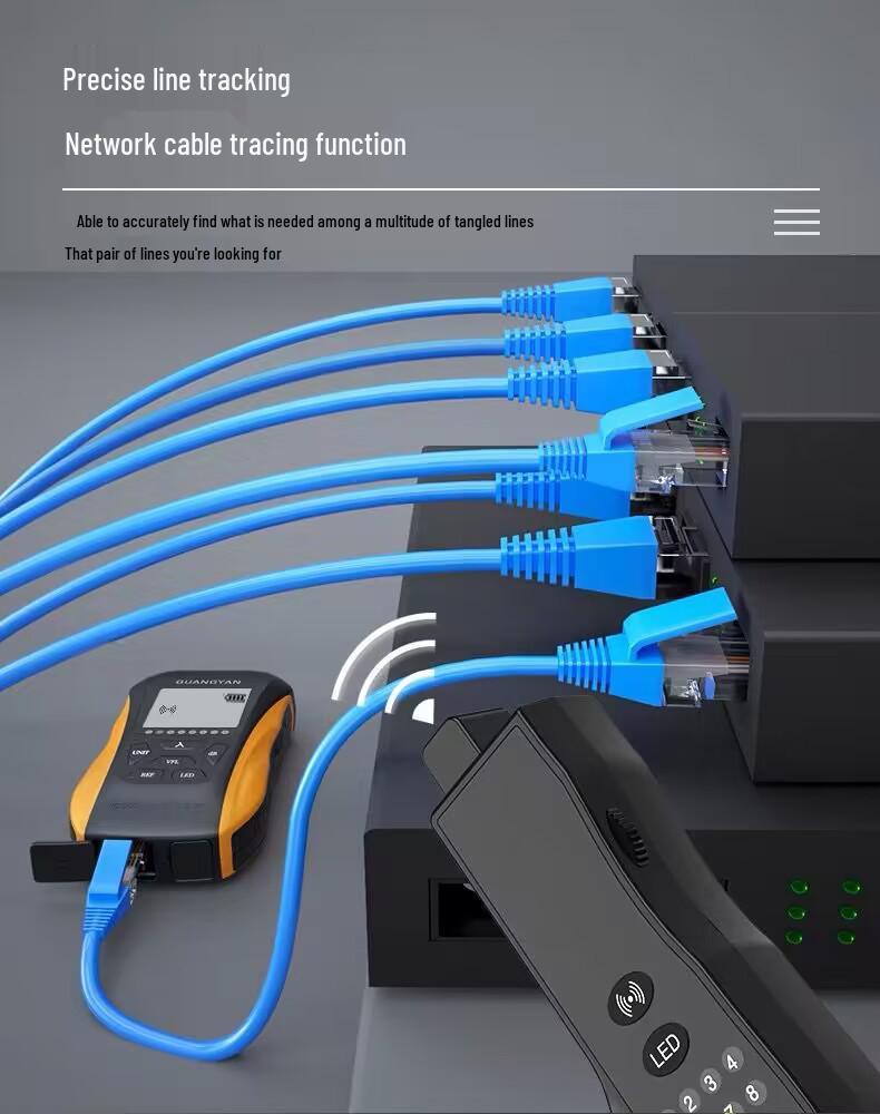 Integrated Optical Power Meter & 5mW Red Light Fiber Pen with 5km Range and Charging Optical Loss Tester