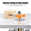 Multipurpose Router Bit Set for Wood Crafting 8mm Shank Disc Grooves Cutter with Accurate Ground Cutting Edges