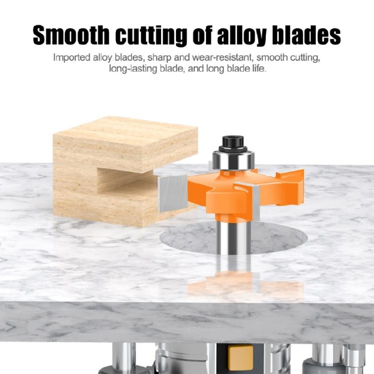 Multipurpose Router Bit Set for Wood Crafting 8mm Shank Disc Grooves Cutter with Accurate Ground Cutting Edges