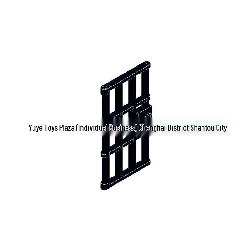 1x4x6 Fence Gate Compatible MOC Bricks - DIY Educational Small Particle Parts and Accessories. 0.5kg чёрный