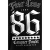 European Size Plus Size 'No.86' Star Design with a Large Print on The Back, Men'S Trendy Print Street Casual Short-Sleeve T-Shirt
