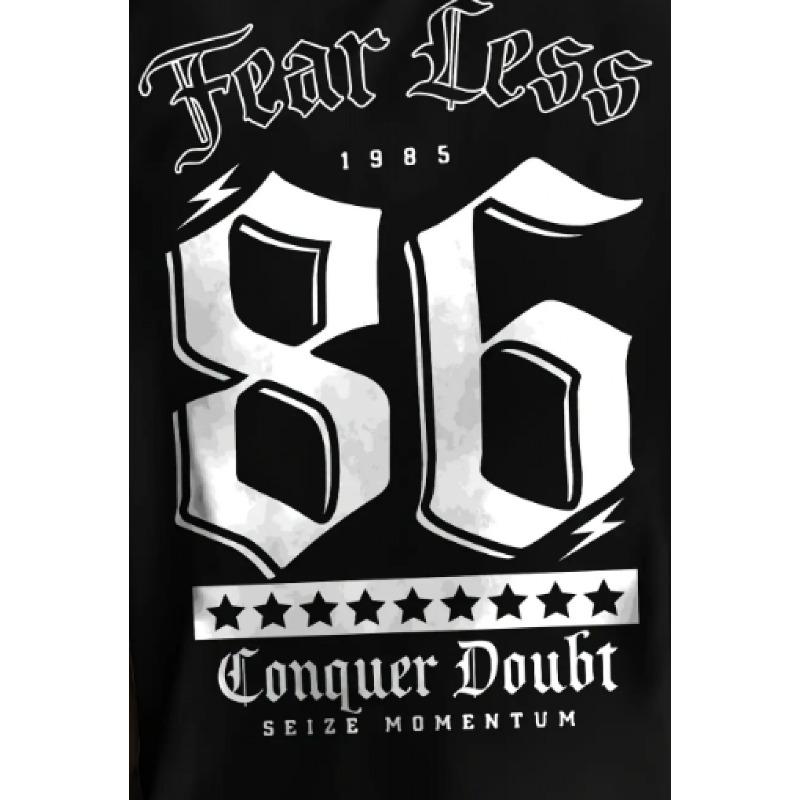 European Size Plus Size 'No.86' Star Design with a Large Print on The Back, Men'S Trendy Print Street Casual Short-Sleeve T-Shirt